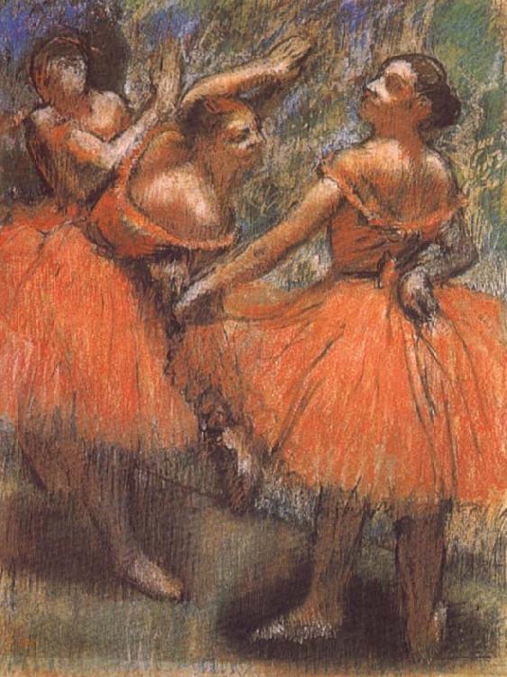 Edgar Degas Dancer in the red oil painting image